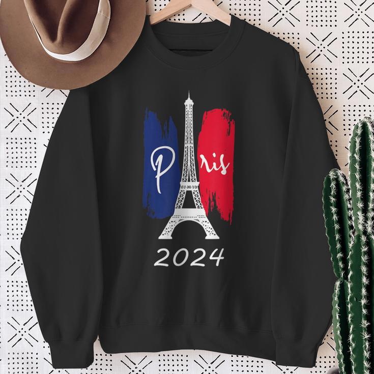 Paris France 2024 Sweatshirt Geschenke für alte Frauen