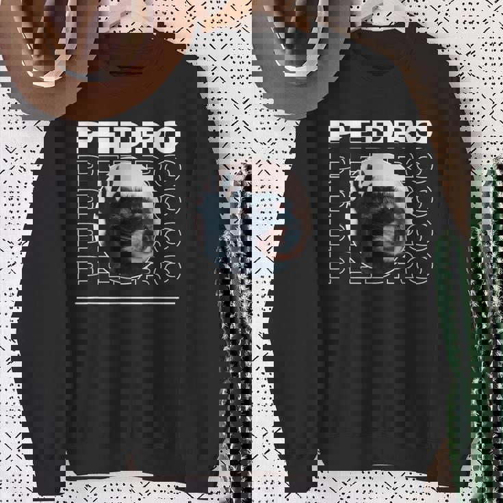 Pedro Raccoon Dancing Meme Sweatshirt Gifts for Old Women