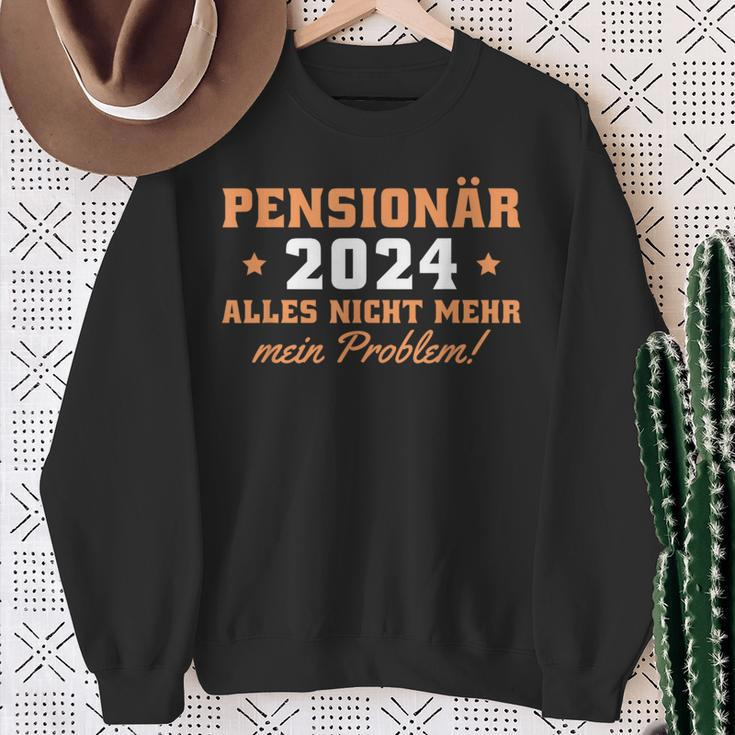 Pensionär 2024 Nicht Mein Problem Rentner Sweatshirt Geschenke für alte Frauen
