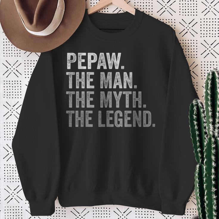 Pepaw Der Mann Der Mythos Die Legende Großvateratertag Sweatshirt Geschenke für alte Frauen