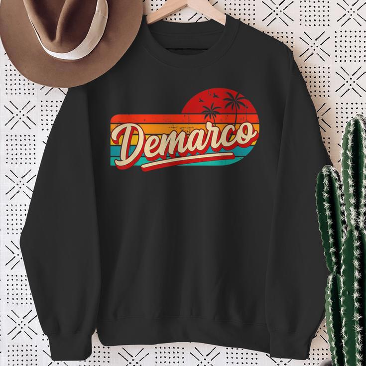 Personal Name Demarco Retro Vintage First Name Demarco Sweatshirt Gifts for Old Women