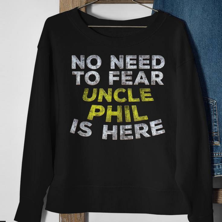 Phil Uncle Family Graphic Name Text Sweatshirt Gifts for Old Women