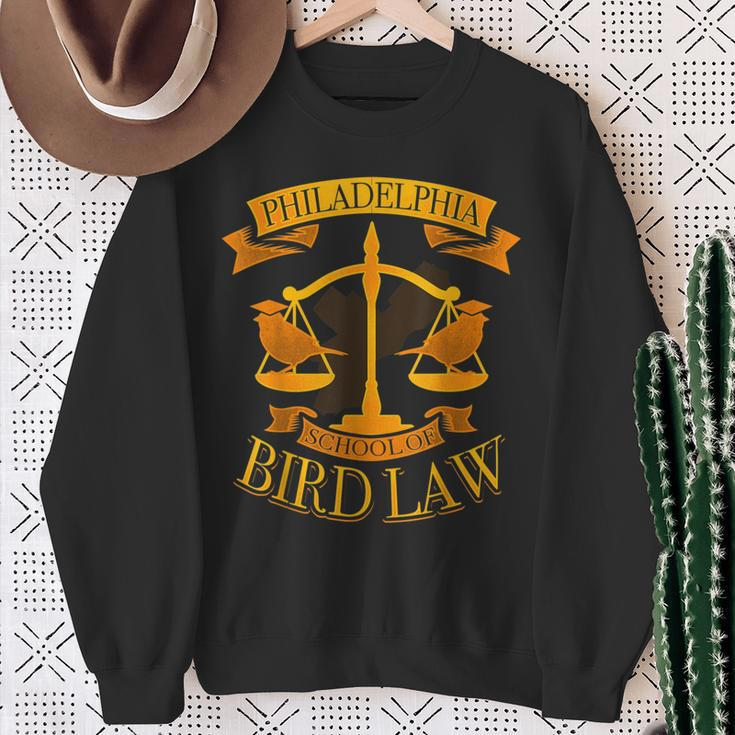 Philadelphia School Of Bird Law Pennsylvania Joke Sweatshirt Gifts for Old Women