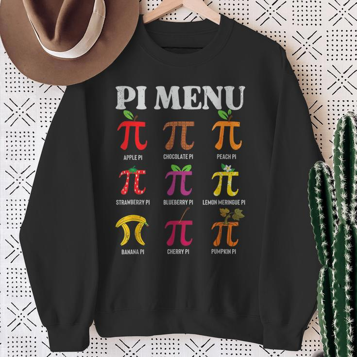 Pi Day Menu Math Lover Geek Pi Day 3 14 Science Teacher Sweatshirt Gifts for Old Women