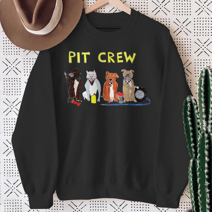 Pit Crew Dogs For Women Sweatshirt Gifts for Old Women