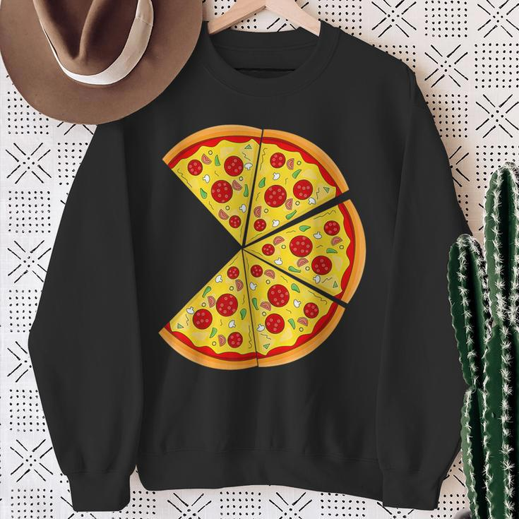 Pizza Pie & Slice Dad And Son Matching Pizza Father's Day Sweatshirt Gifts for Old Women
