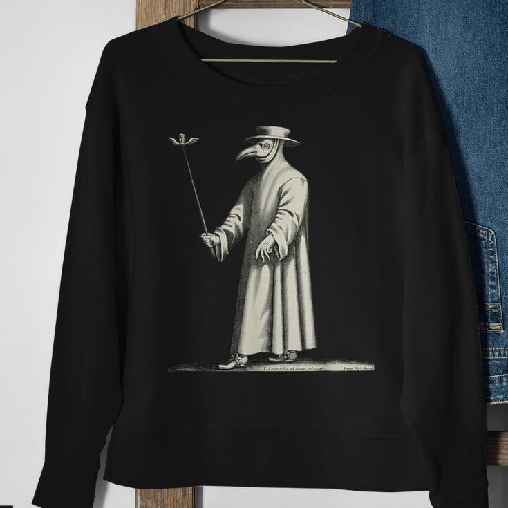 Plague Doctor Medieval Steampunk Vintage Horror Sweatshirt Gifts for Old Women