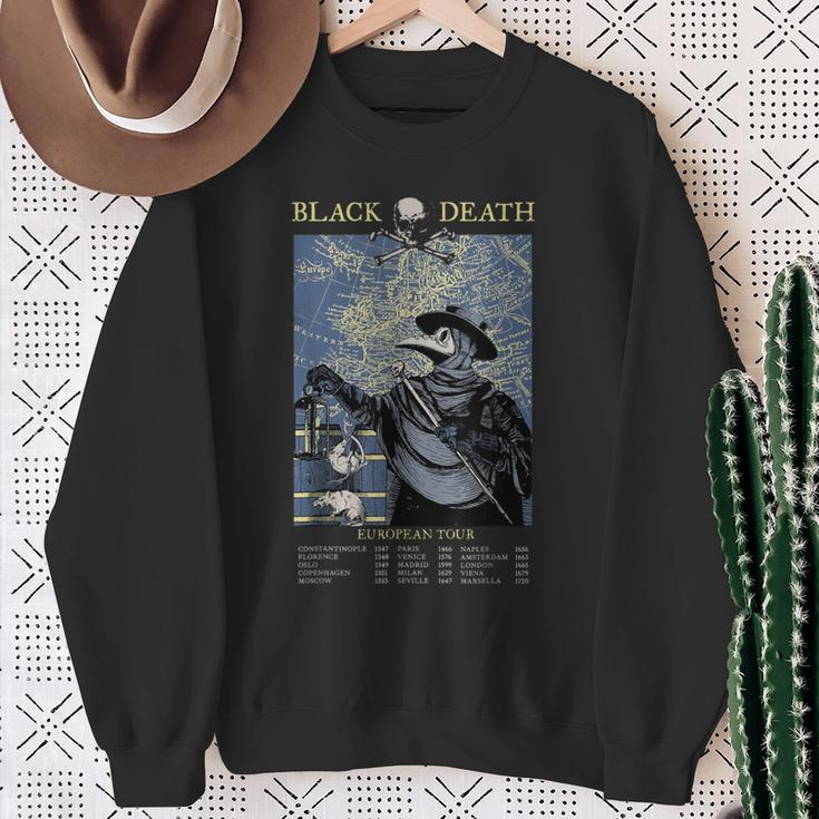 Plague Mask Doctor Plague Black Death European Tour Sweatshirt Gifts for Old Women