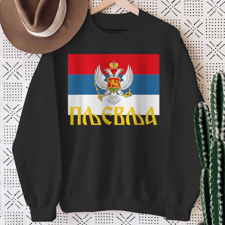 Pljevlja Srpska Crna Gora Njegos Petrovic Trobojka Cg Sweatshirt Geschenke für alte Frauen