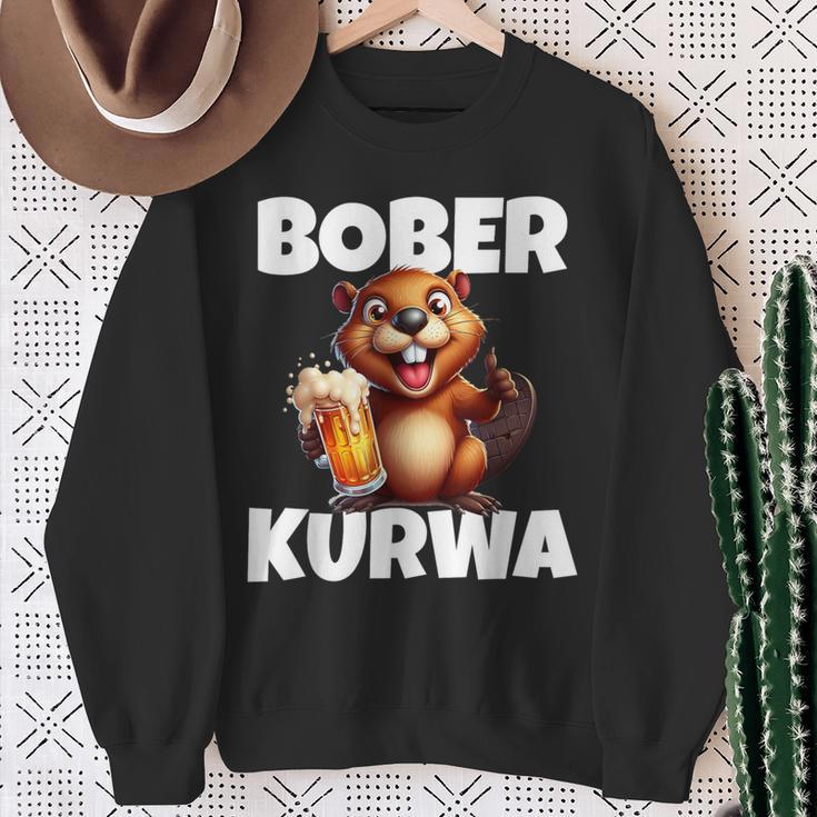 Polen Bober Kurwa Meme Bóbr Kurwa Polnisch Bier Bober Sweatshirt Geschenke für alte Frauen