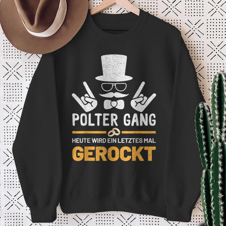 Polter Gang Jga Stag Party Groom S Sweatshirt Geschenke für alte Frauen