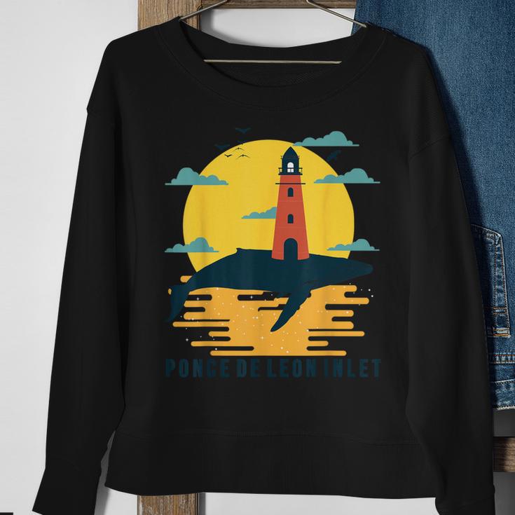 Ponce De Leon Inlet Light Florida Lighthouse Souvenir Sweatshirt Gifts for Old Women