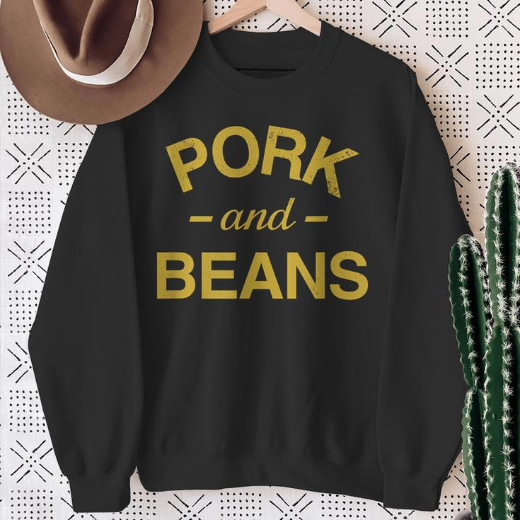 Pork And Beans Trash Food Sweatshirt Gifts for Old Women