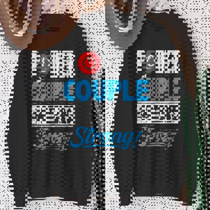 Power Couple Matching 44 Years Wedding Anniversary Sweatshirt Gifts for Old Women