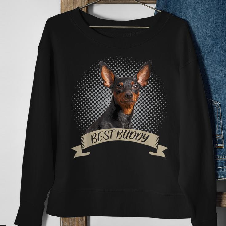 Prager Rattler Best Buddy Dog Portrait Sweatshirt Geschenke für alte Frauen