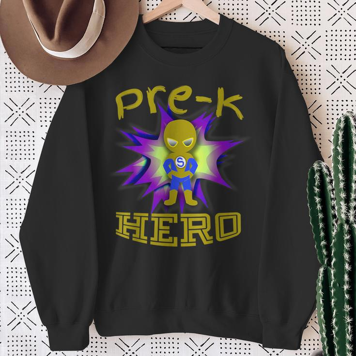 Pre-K Hero SuperheroSweatshirt Gifts for Old Women