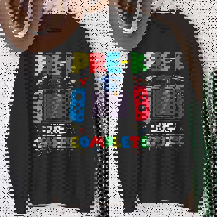 Pre-K Level Complete Gamer Class Of 2024 Prek Graduation Sweatshirt Gifts for Old Women