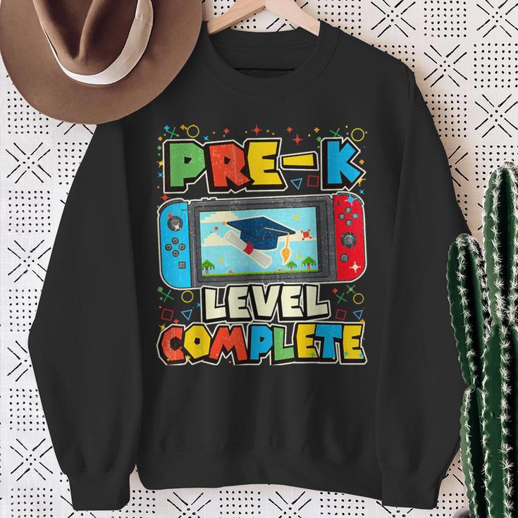 Pre-K Level Complete Graduation Class 2024 Boys Gamer Sweatshirt Gifts for Old Women