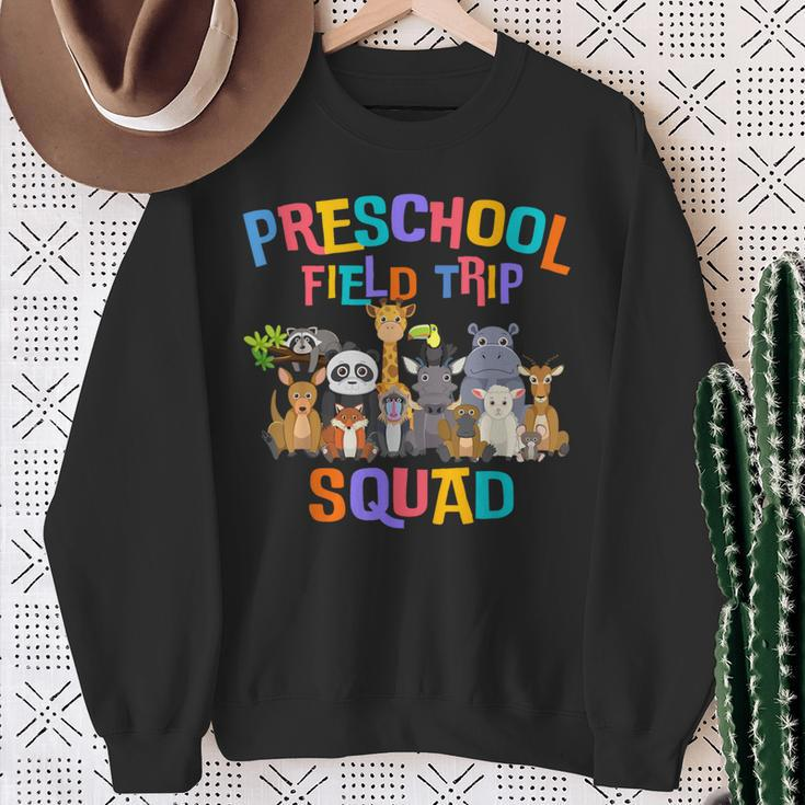 Pre-K Preschool Field Day Trip Squad 2024 Zoo Animal Sweatshirt Gifts for Old Women