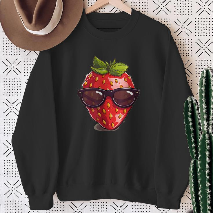 Pretty Strawberry Costume For Fruits Lovers Sweatshirt Gifts for Old Women
