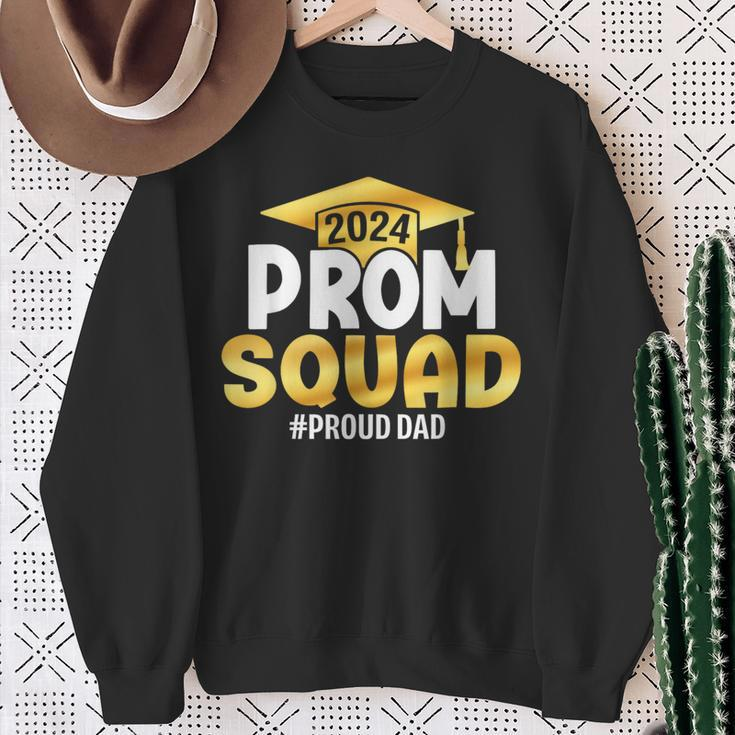 Prom Squad 2024 Graduation Prom Class Of 2024 Proud Dad Sweatshirt Gifts for Old Women