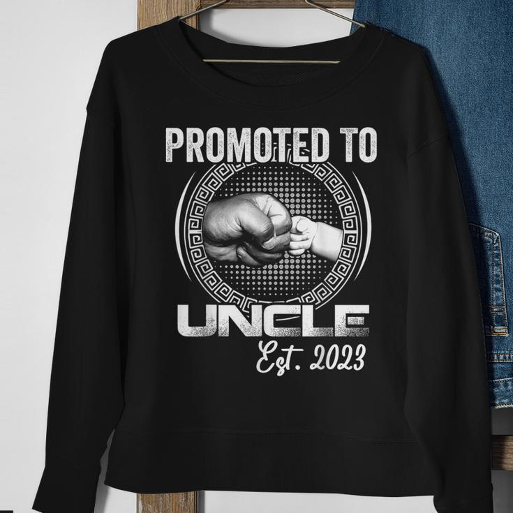 Promoted To Uncle 2023 First Time Fathers Day New Uncle Sweatshirt Gifts for Old Women