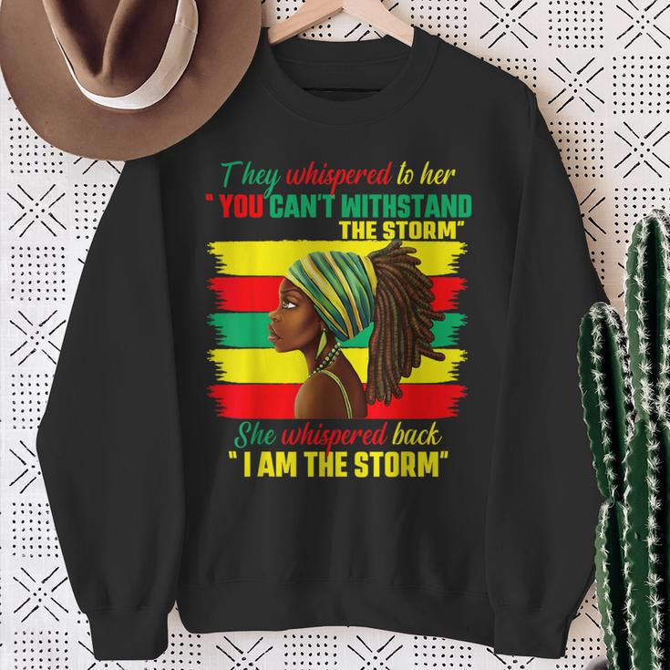 Proud Black African American Ladies Black History Month Sweatshirt Gifts for Old Women