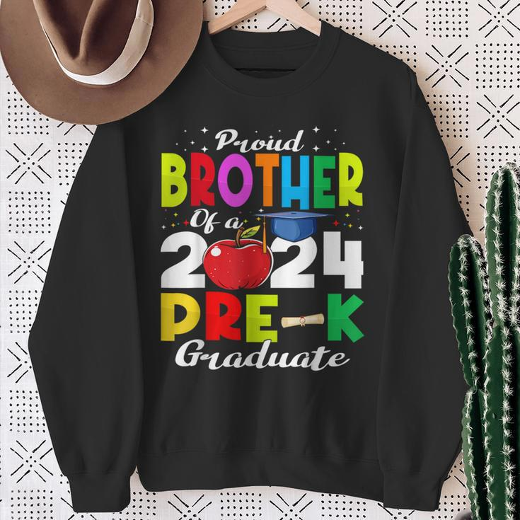 Proud Brother Of Pre-K Graduate 2024 Graduation Brother Sweatshirt Gifts for Old Women