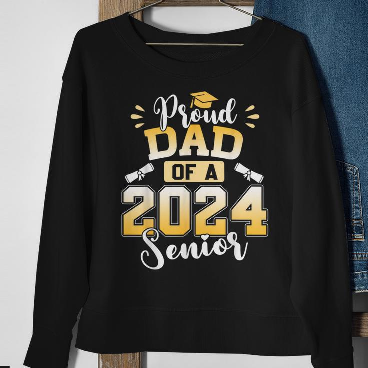 Proud Dad Of A 2024 Senior Graduation Sweatshirt Gifts for Old Women