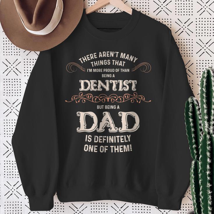 Proud Dentist Dad Sweatshirt Gifts for Old Women