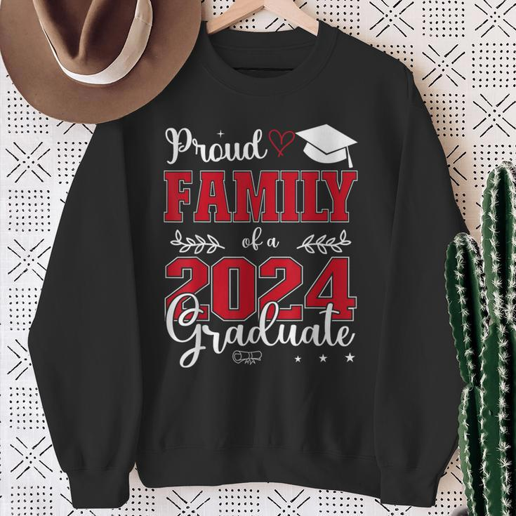 Proud Family Of A Class Of 2024 Graduate For Graduation Sweatshirt Gifts for Old Women