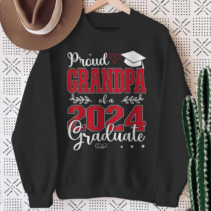 Proud Grandpa Of A Class Of 2024 Graduate For Graduation Sweatshirt Gifts for Old Women