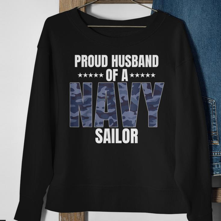 Proud Husband Of A Navy Sailor Veteran Day Sweatshirt Gifts for Old Women