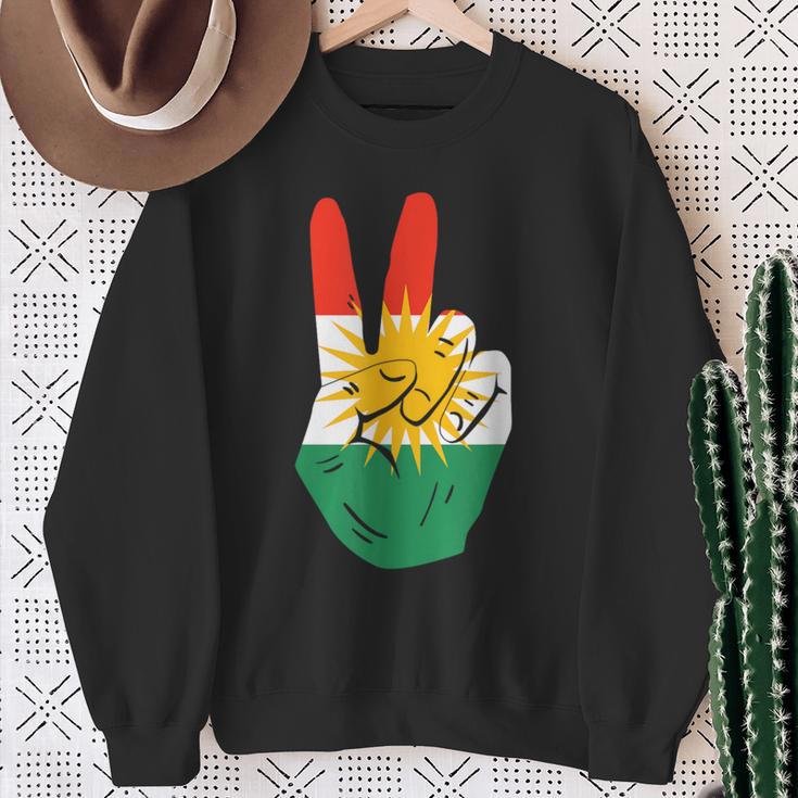 Proud Kurds Kurdistan Kurdische Flagge Peace Sweatshirt Geschenke für alte Frauen