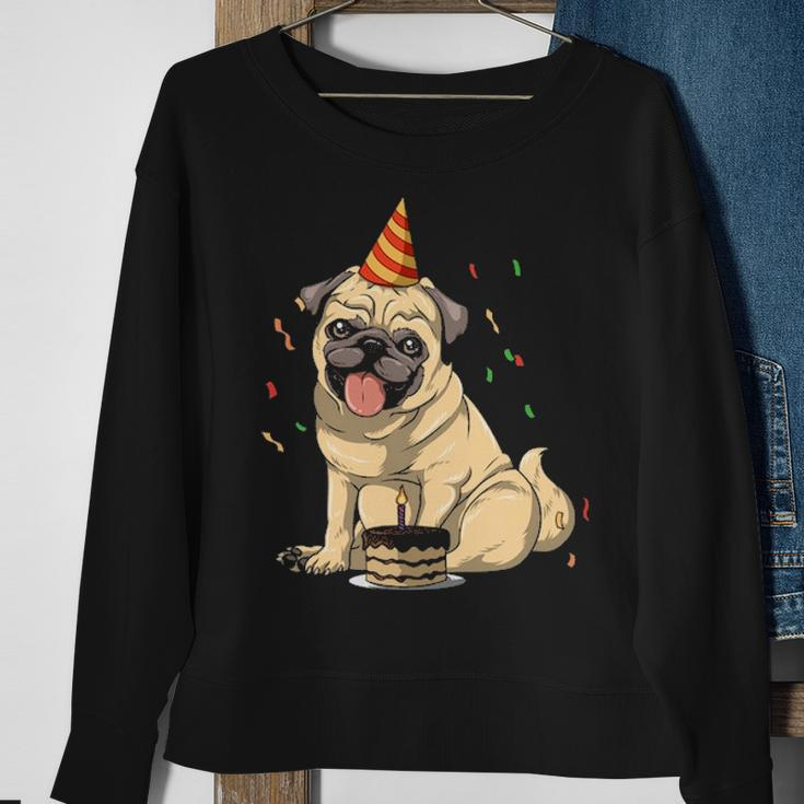Pug Birthday Pug Birthday Party Pug Theme Sweatshirt Gifts for Old Women