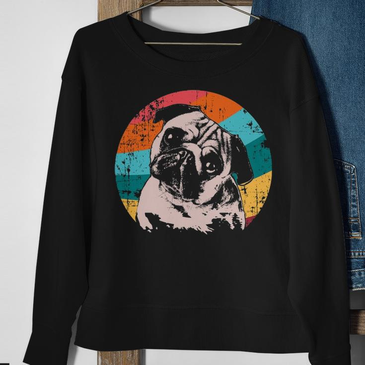 Pug Mops Carlin Dog Breed Sweatshirt Gifts for Old Women