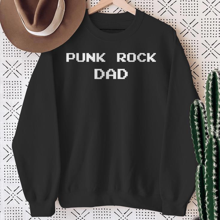 Punk Rock Dad For Your Favorite Punk Father Sweatshirt Gifts for Old Women