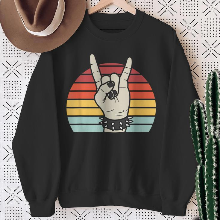 Punk Rock Vintage Retro 80'S Rock Band Sweatshirt Gifts for Old Women