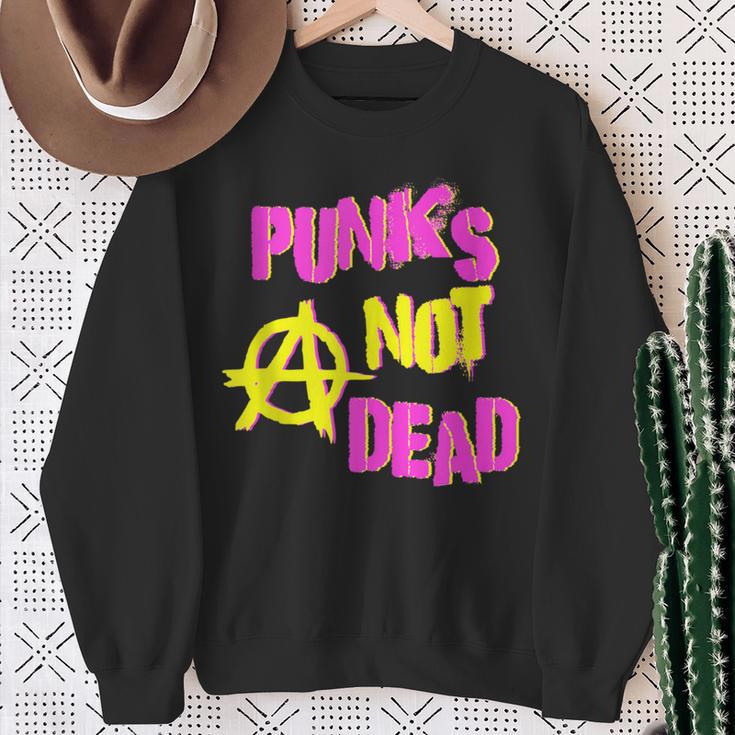 Punk's Not Dead Sweatshirt Gifts for Old Women