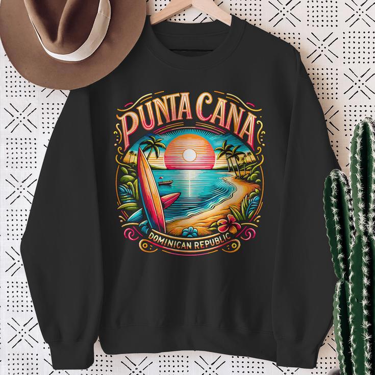 Punta Cana Dominican Republic Vacation Beach Sweatshirt Gifts for Old Women