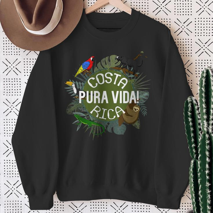 Pura Vida Costa Rica Party Animals Blue Sweatshirt Geschenke für alte Frauen