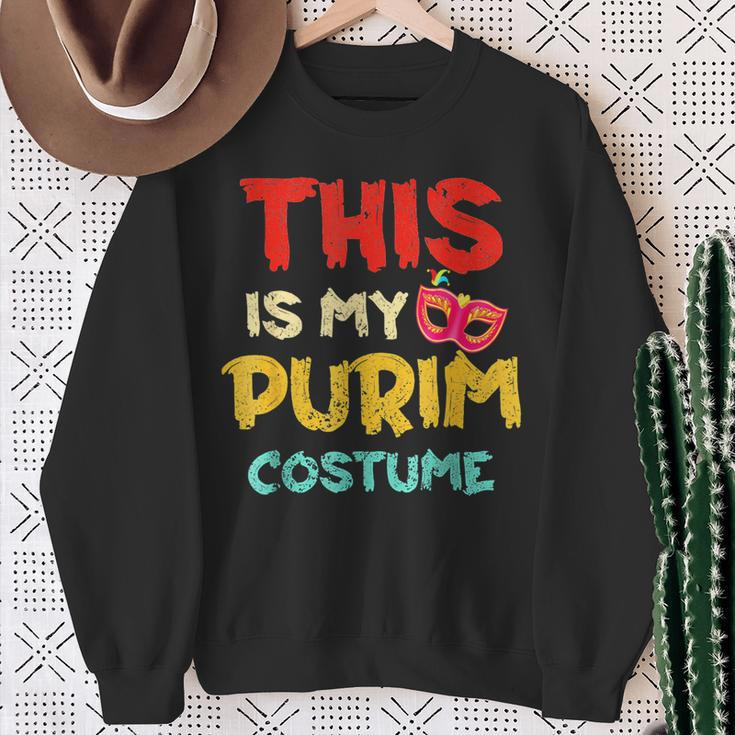 This Is My Purim Costume Happy Purim Jewish Sweatshirt Gifts for Old Women
