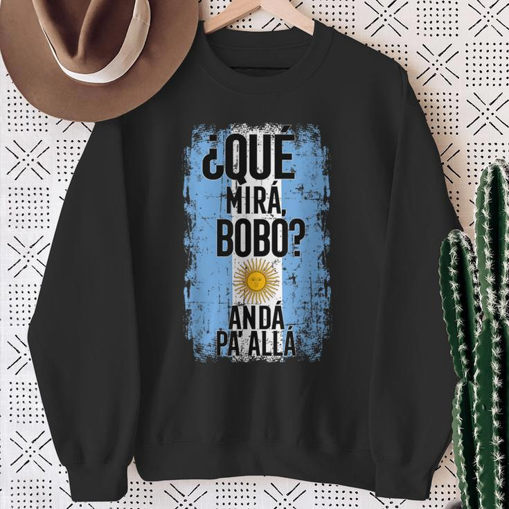 Qué Mirá Bobo Andá Pa' Allá Argentina Flag Mirabobo Ar Sweatshirt Geschenke für alte Frauen