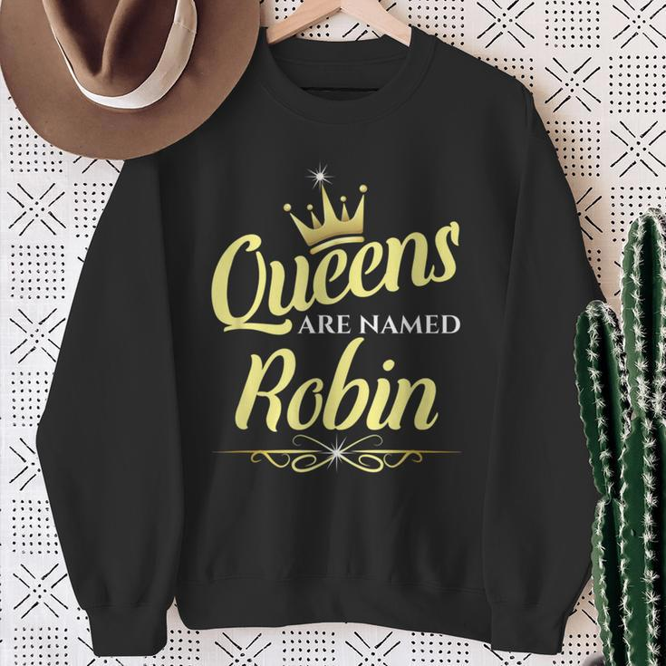 Queens Are Named Robin Sweatshirt Gifts for Old Women