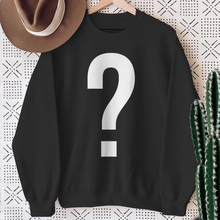 Question Mark Symbol Punctuation Mark Sweatshirt Geschenke für alte Frauen