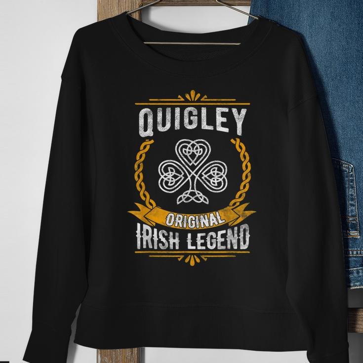 Quigley Irish Name Vintage Ireland Family Surname Sweatshirt Gifts for Old Women