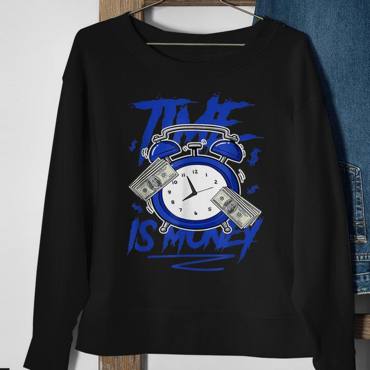 Racer Blue 5S To Match Time Is Money Shoes 5 Racer Blue Sweatshirt Gifts for Old Women