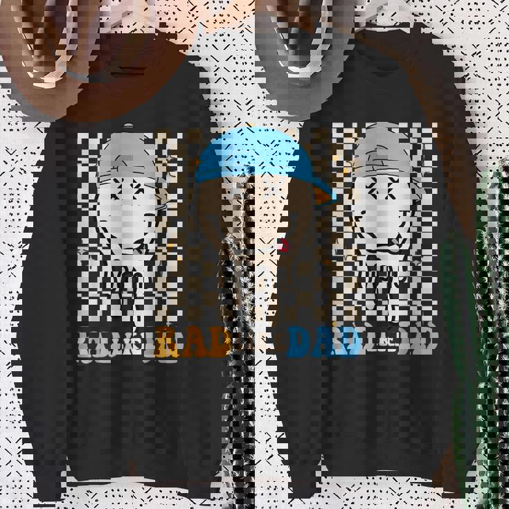 Rad Like Dad Hippie Face Check Dad Son Daughter Father's Day Sweatshirt Gifts for Old Women