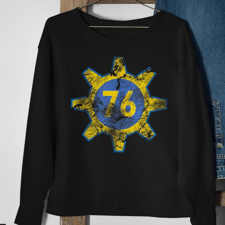 Radioactive Vault Gear 76 Gamer Nuclear Wasteland Sweatshirt Gifts for Old Women