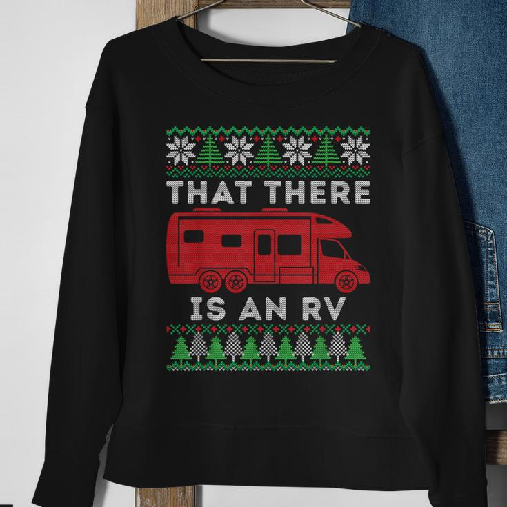 That There Is An Rv Ugly Christmas Camping Holiday Camper Sweatshirt Gifts for Old Women